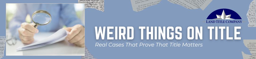 Taking on a New Listing? Order Preliminary Title with us Today!